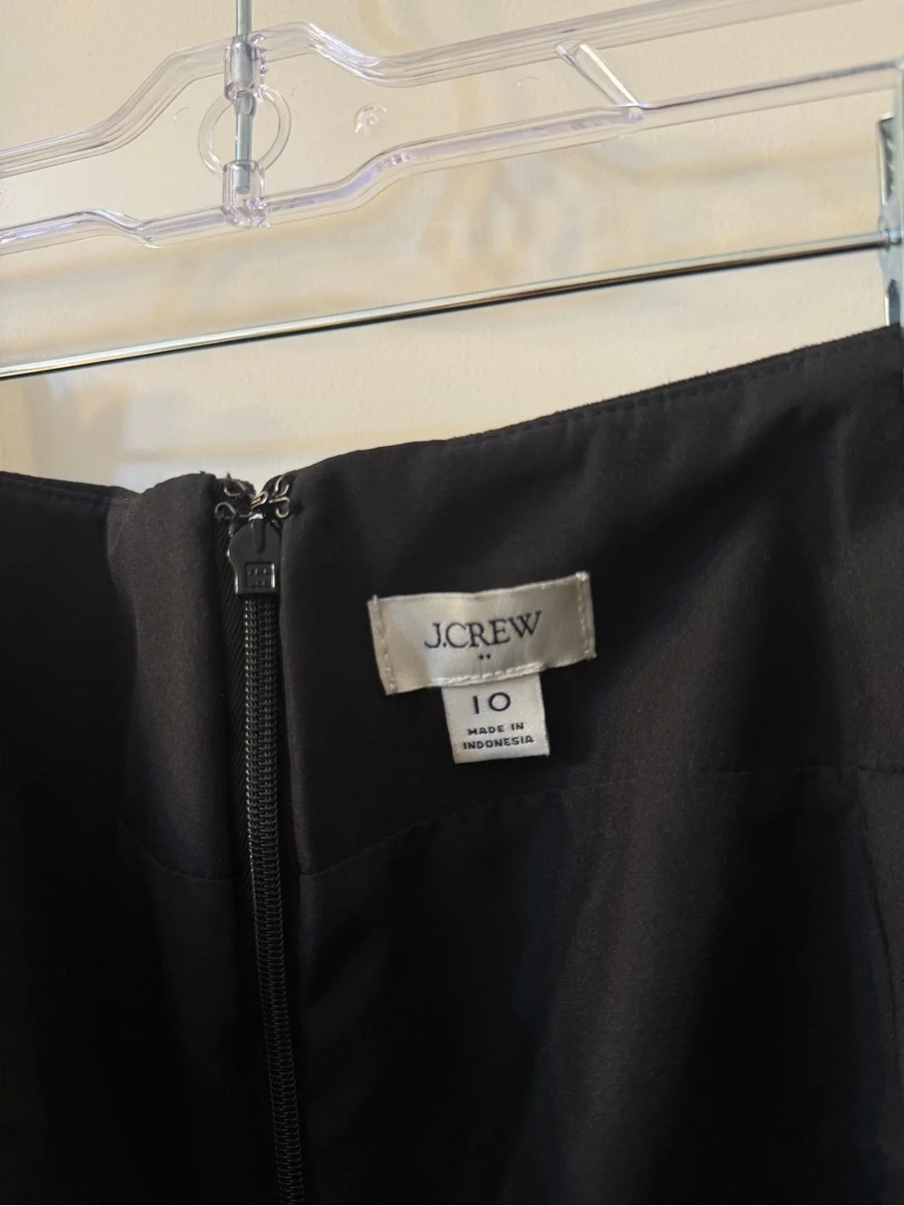 J. Crew Black Button-Front Suede Mini Skirt